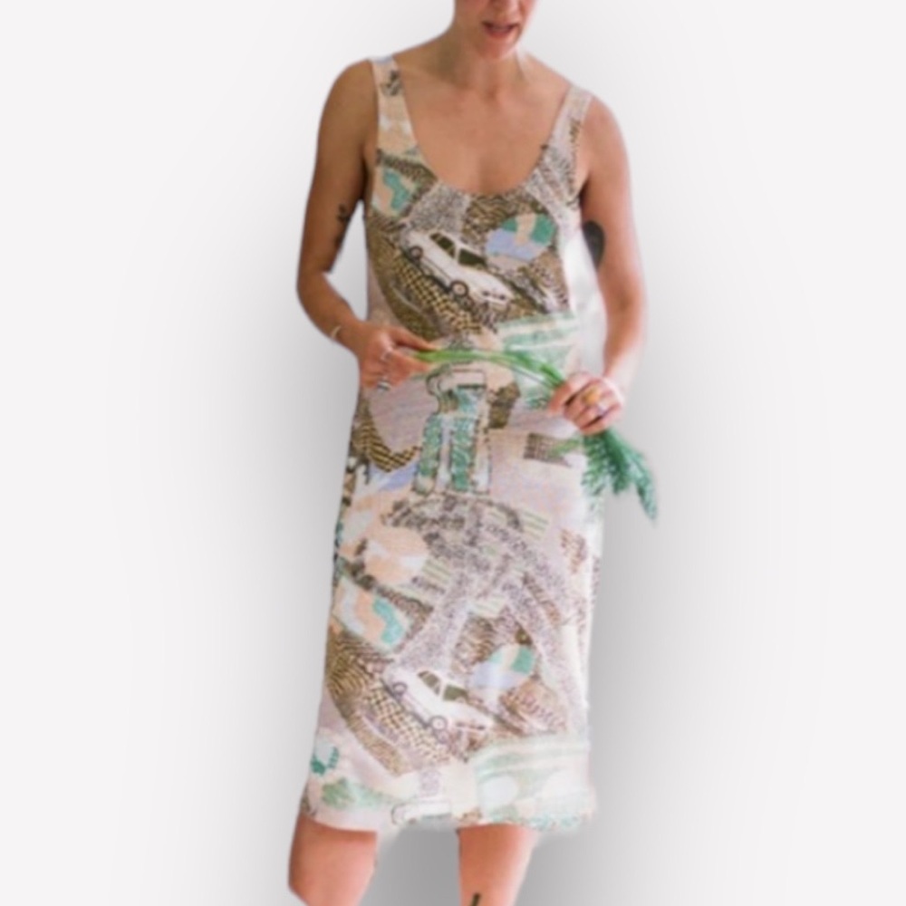 GRAVEL & GOLD NATA DRESS IN 'TAMBORO' tank artsy